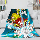 Carica l&#39;immagine nel visualizzatore Galleria, Coperta in pile di flanella cosplay di Dragon Ball Coperta per pisolino avvolgente trapunta