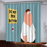 Load image into Gallery viewer, Family Guy Curtains Pattern Blackout Window Drapes