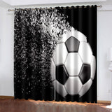 Load image into Gallery viewer, Football Curtains Blackout Window Drapes