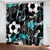 Load image into Gallery viewer, Football Curtains Blackout Window Drapes