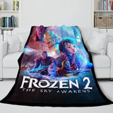 Laden Sie das Bild in den Galerie-Viewer, Die Eiskönigin 2 Anna Elsa Flanell-Fleece-Decke wirft Cosplay-Decken