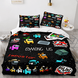 Load image into Gallery viewer, Game Among Us Cosplay Kids Bedding Set Quilt Duvet Cover Bed Sets