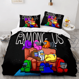 Load image into Gallery viewer, Game Among Us Cosplay Kids Bedding Set Quilt Duvet Cover Bed Sets