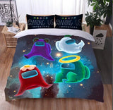 Load image into Gallery viewer, Game Among Us Kids Bedding Set Cosplay Quilt Duvet Covers Bed Sets