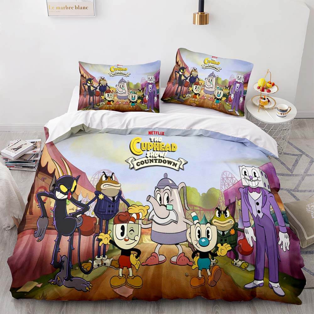 Game Cuphead Bedding Set Quilt Duvet Cover Bedding Sets – ebuycosuk