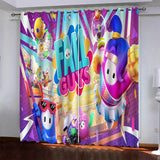 Load image into Gallery viewer, Game Fall Guys Pattern Curtains Blackout Window Drapes