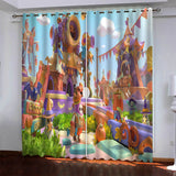 Load image into Gallery viewer, Game Fall Guys Pattern Curtains Blackout Window Drapes