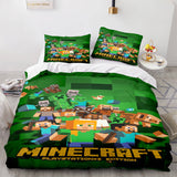 Charger l&#39;image dans la visionneuse de la galerie, Jeu Minecraft Cosplay ensemble de literie couette housses de couette ensembles de draps