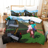 Load image into Gallery viewer, Game Minecraft Pattern Bedding Set Quilt Cover Without Filler