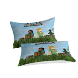 Load image into Gallery viewer, Game Minecraft Pattern Bedding Set Quilt Cover Without Filler