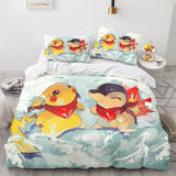 Load image into Gallery viewer, Game Pokémon Pattern Pikachu Bedding Set Quilt Cover Without Filler