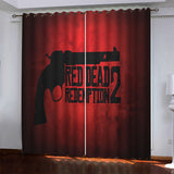 Load image into Gallery viewer, Game Red Dead Pattern Curtains Blackout Window Drapes