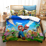 Load image into Gallery viewer, Game Super Mario Bedding Set Pattern Quilt Cover Without Filler