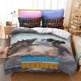 Laden Sie das Bild in den Galerie-Viewer, Godzilla vs King Kong Cosplay Bettwäsche Quilt Bettbezug Bettsets