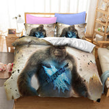 Load image into Gallery viewer, Godzilla vs King Kong Cosplay Bedding Quilt Duvet Cover Bed Sets