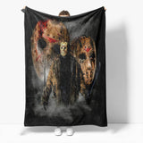 Load image into Gallery viewer, Halloween Horror Robe Flannel Fleece Blanket Wrap Nap Bedding Blanket