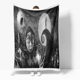 Load image into Gallery viewer, Halloween Horror Robe Flannel Fleece Blanket Wrap Nap Bedding Blanket