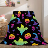 Load image into Gallery viewer, Halloween Pumpkin Party Flannel Fleece Blanket Wrap Nap Quilt Blanket