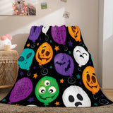 Load image into Gallery viewer, Halloween Pumpkin Soft Flannel Fleece Blanket Wrap Nap Quilt Blanket