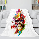 Load image into Gallery viewer, Halloween Skeleton Skull Flannel Fleece Blanket Quilt Cosplay Blanket