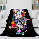 Load image into Gallery viewer, Halloween Skeleton Skull Flannel Fleece Blanket Quilt Cosplay Blanket