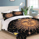 Load image into Gallery viewer, Hand Drawn Sun Face Bedding Sets Quilt Cover Without Filler