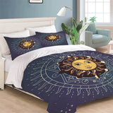 Load image into Gallery viewer, Hand Drawn Sun Face Bedding Sets Quilt Cover Without Filler