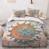 Load image into Gallery viewer, Hand Drawn Sun Face Bedding Sets Quilt Cover Without Filler