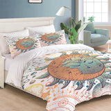 Load image into Gallery viewer, Hand Drawn Sun Face Bedding Sets Quilt Cover Without Filler