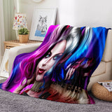 Load image into Gallery viewer, Harley Quinn Blanket Flannel Throw Room Decoration