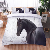 Load image into Gallery viewer, Horse Pattern Bedding Set Quilt Cover