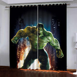 Load image into Gallery viewer, Superhero Hulk Pattern Curtains Blackout Window Drapes