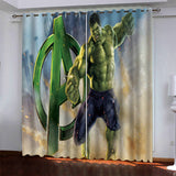 Load image into Gallery viewer, Hulk Pattern Curtains Blackout Window Drapes