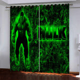 Load image into Gallery viewer, Hulk Pattern Curtains Blackout Window Drapes