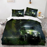 Laden Sie das Bild in den Galerie-Viewer, Jeep 4X4 Fahrzeug Offroad Adventure Car Bettwäsche Quilt Bettbezug-Sets