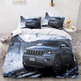 Laden Sie das Bild in den Galerie-Viewer, Jeep 4X4 Fahrzeug Offroad Adventure Car Bettwäsche Quilt Bettbezug-Sets