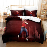 Carica l&#39;immagine nel visualizzatore Galleria, Justin Bieber Cosplay UK Bedding Set Quilt Copripiumino Lenzuola Set