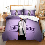 Carica l&#39;immagine nel visualizzatore Galleria, Justin Bieber Cosplay UK Bedding Set Quilt Copripiumino Lenzuola Set