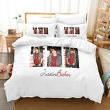 Carica l&#39;immagine nel visualizzatore Galleria, Justin Bieber Cosplay UK Bedding Set Quilt Copripiumino Lenzuola Set