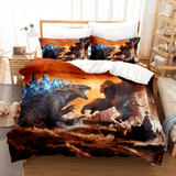 Load image into Gallery viewer, Godzilla vs King Kong Cosplay Bedding Set Quilt Duvet Covers Sets