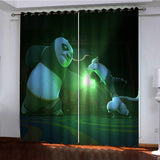 Load image into Gallery viewer, Kung Fu Panda The Dragon Knight Curtains Pattern Blackout Window Drapes