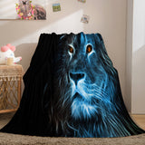 Charger l&#39;image dans la visionneuse de la galerie, Couverture Roi Lion Couverture polaire douce en flanelle Couvertures de literie Dunelm