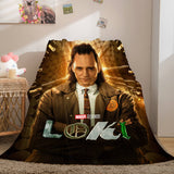 Load image into Gallery viewer, Loki Cosplay Flannel Fleece Throw Blanket Wrap Nap Quilt Blanket