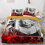 Laden Sie das Bild in den Galerie-Viewer, Marilyn Monroe Cosplay Bettwäsche-Set Quilt Bettbezüge Bettwäsche-Sets