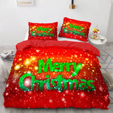 Load image into Gallery viewer, Merry Christmas Pattern Bedding Sets Quilt Cover Without Filler