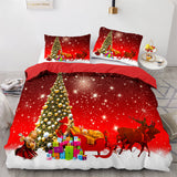 Load image into Gallery viewer, Merry Christmas Pattern Bedding Sets Quilt Cover Without Filler