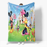 Load image into Gallery viewer, Mickey Mouse Minnie Mouse Cosplay Flannel Fleece Blanket Quilt Blanket