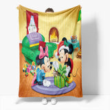 Load image into Gallery viewer, Mickey Mouse Minnie Mouse Cosplay Flannel Fleece Blanket Quilt Blanket