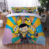 Load image into Gallery viewer, Minions The Rise of Gru Bedding Set Cosplay Quilt Duvet Cover Bed Sets