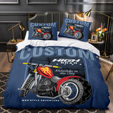 Load image into Gallery viewer, Motorcycle Pattern Bedding Set Quilt Cover Without Filler